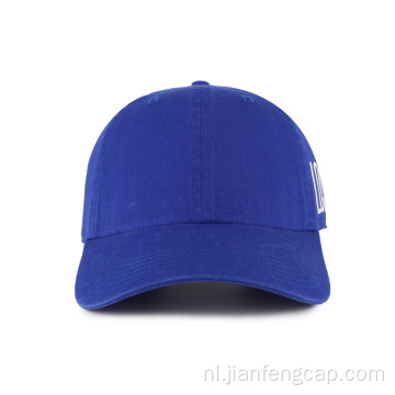 Dad hat met metalen gesp en geweven patch